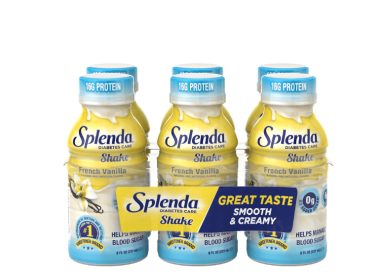 Splenda Diabetes Care Shake, Meal Replacement to Help Manage Blood Sugar, French Vanilla, 8 oz, 6PK