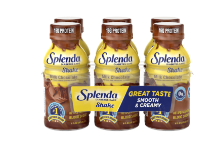 Splenda Diabetic Protein Shakes, to Help Manage Blood Sugar, 8oz, Milk Chocolate, 6ct